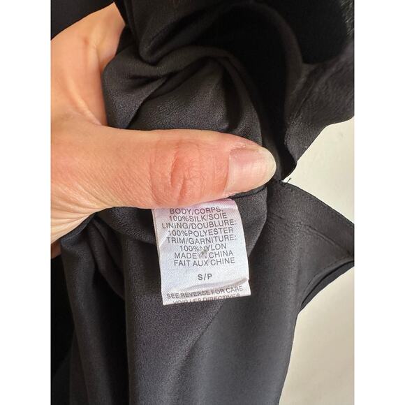 CAMI NYC Charlie Charmeuse Silk Tank in Black NWOT Small - Picture 6 of 7
